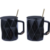 ماگ سرامیکی لوزی درب دار کد 03801016