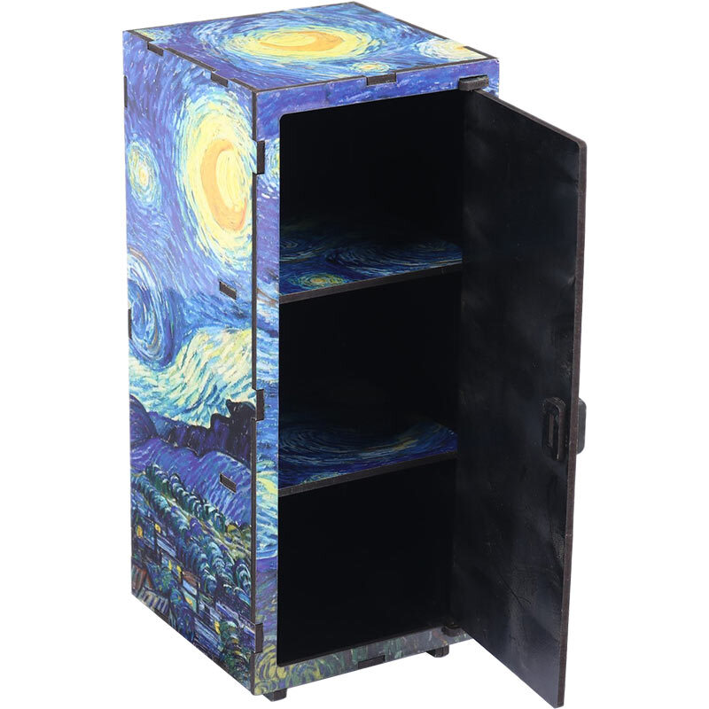 کمد لوازم تحریر چوبی پارسام طرح جنگل