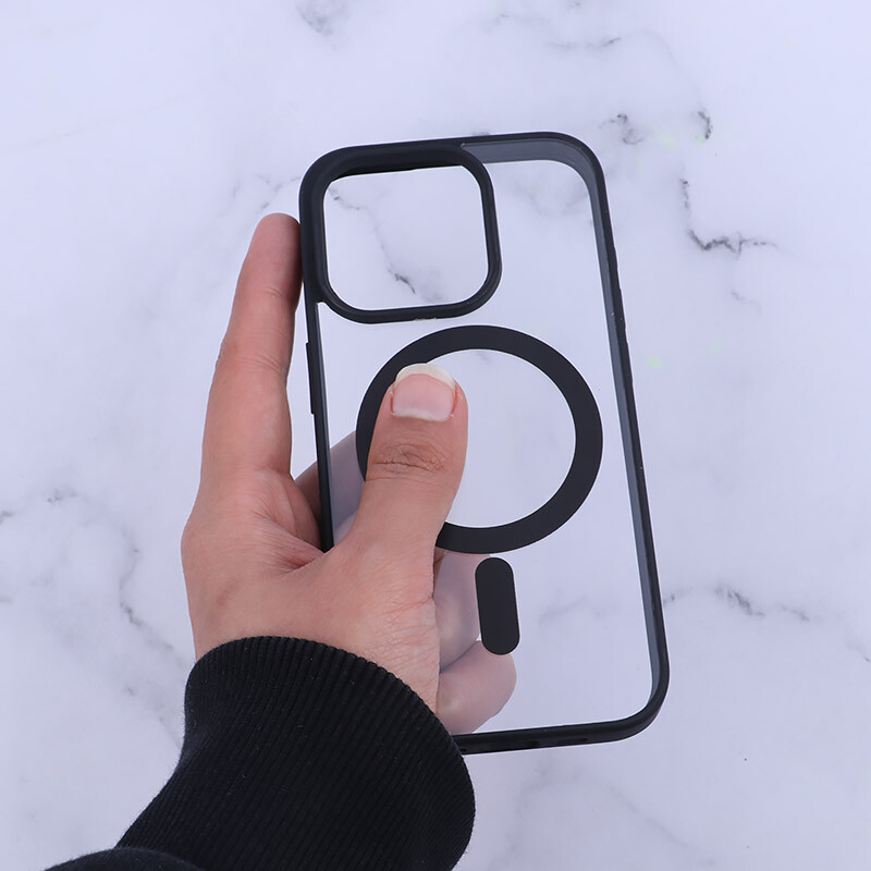 قاب PC مگ سیف آیفون iPhone 15 Pro دور رنگی