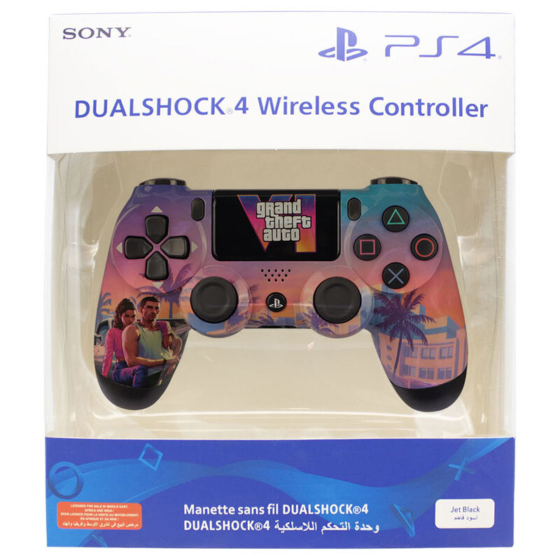 دسته بازی بی سیم SONY PlayStation 4 DualShock 4 High Copy طرح GTA VI کد 3