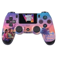 دسته بازی بی سیم SONY PlayStation 4 DualShock 4 High Copy طرح GTA VI کد 3