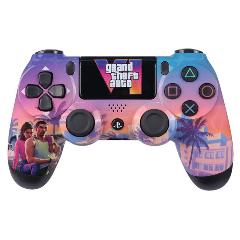 دسته بازی بی سیم SONY PlayStation 4 DualShock 4 High Copy طرح GTA VI کد 3