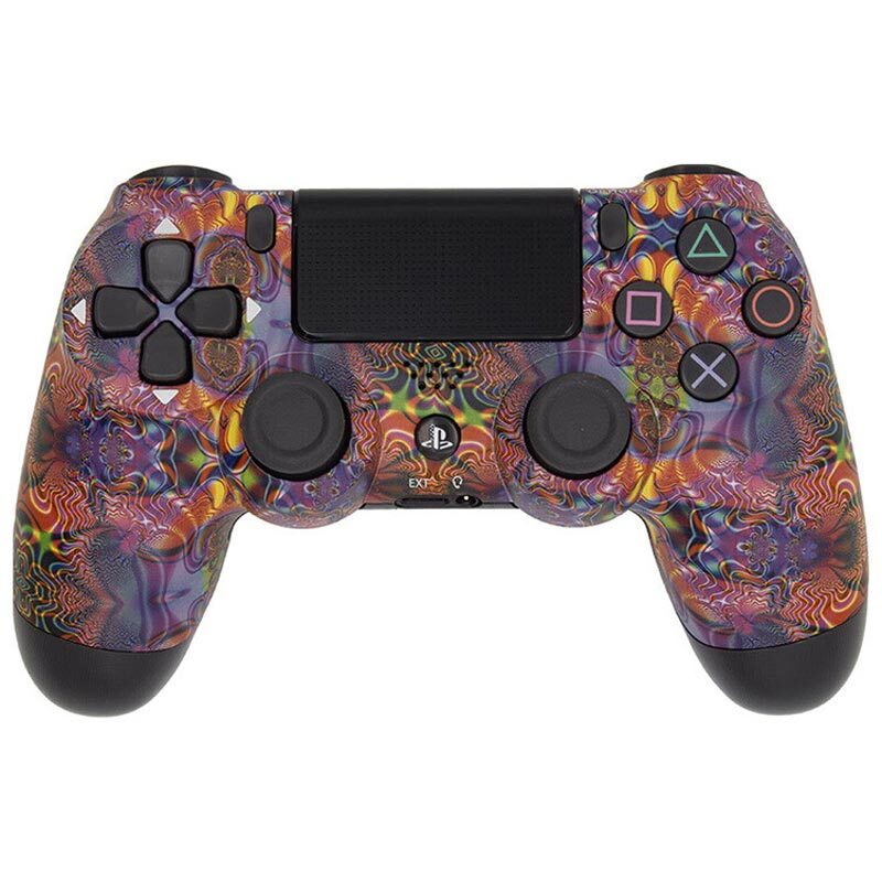 دسته بازی بی سیم SONY PlayStation 4 DualShock 4 High Copy طرح فانتزی آبرنگی
