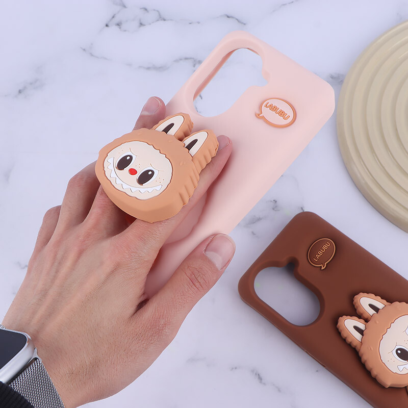 قاب سیلیکونی شیائومی Redmi A5 4G پاپ سوکت دار طرح Labubu