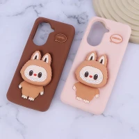 قاب سیلیکونی شیائومی Redmi A5 4G پاپ سوکت دار طرح Labubu