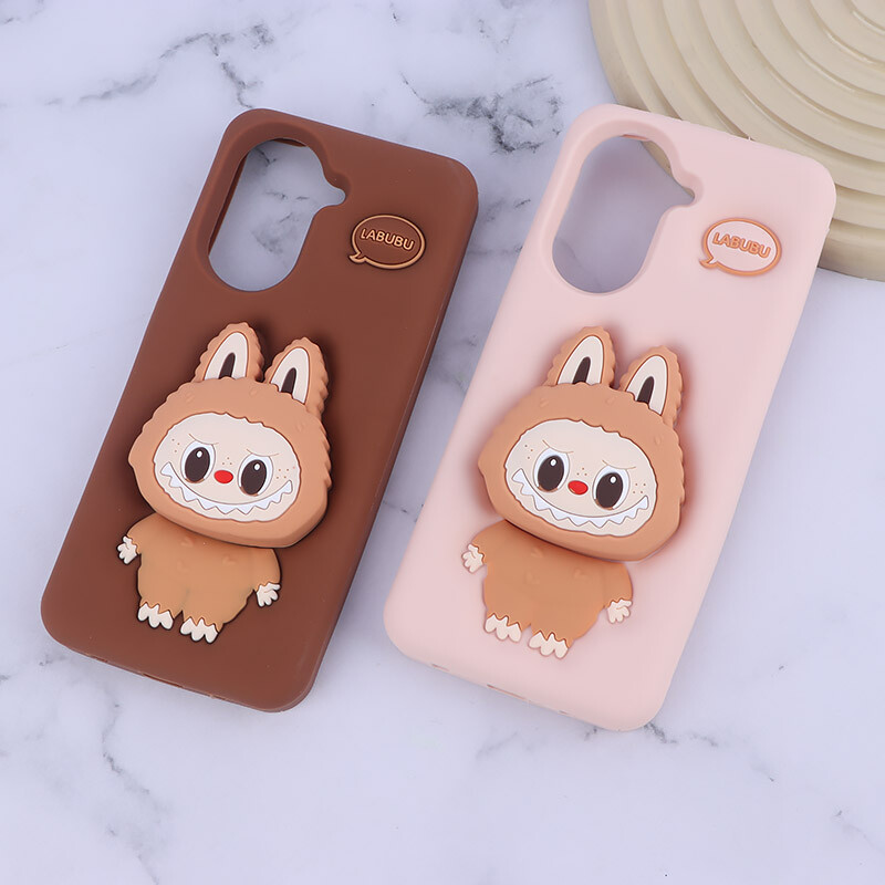 قاب سیلیکونی شیائومی Redmi A5 4G پاپ سوکت دار طرح Labubu