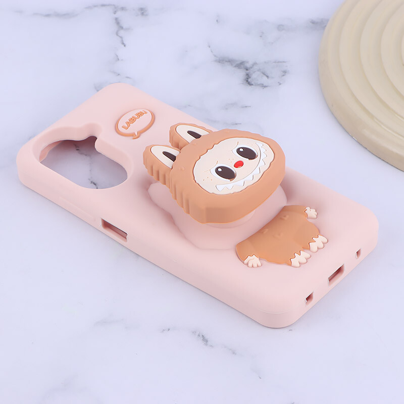 قاب سیلیکونی شیائومی Redmi A5 4G پاپ سوکت دار طرح Labubu