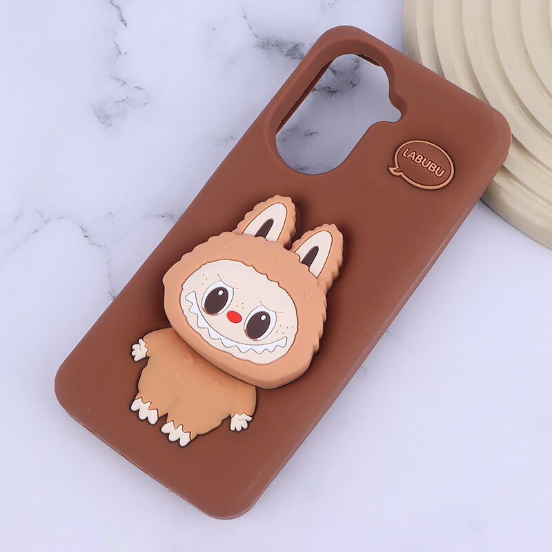 قاب سیلیکونی شیائومی Redmi A5 4G پاپ سوکت دار طرح Labubu