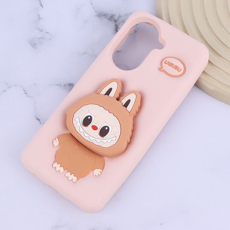 قاب سیلیکونی شیائومی Redmi A5 4G پاپ سوکت دار طرح Labubu