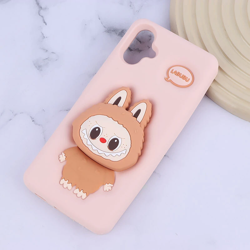 قاب سیلیکونی سامسونگ Galaxy A06 پاپ سوکت دار طرح Labubu