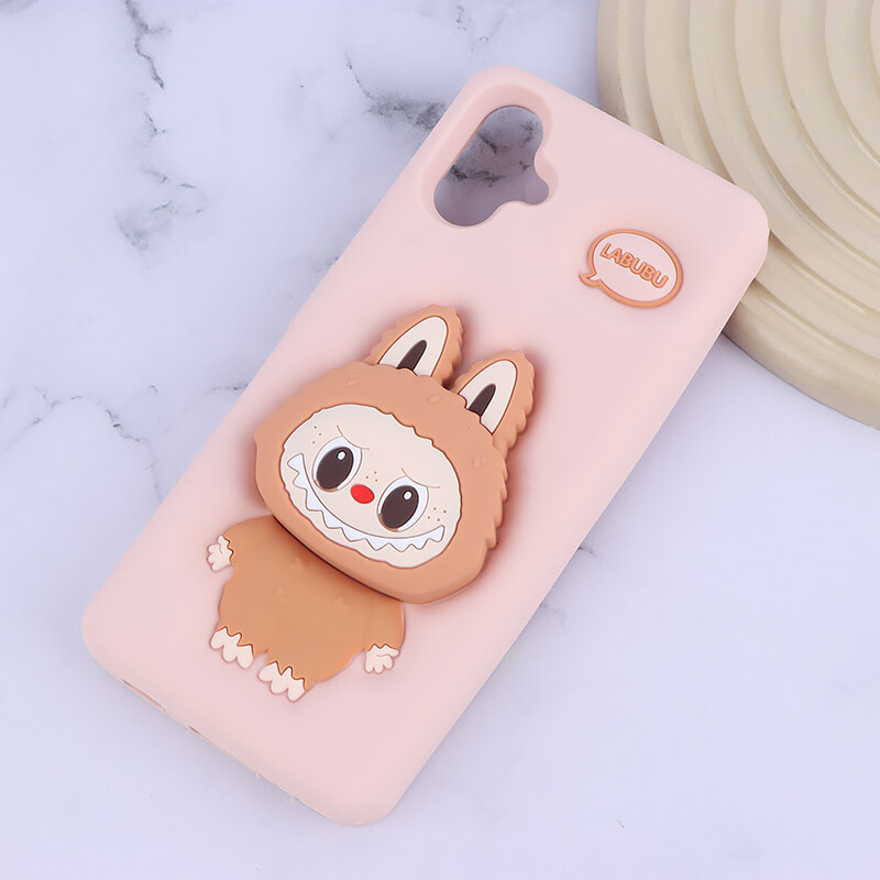 قاب سیلیکونی سامسونگ Galaxy A06 پاپ سوکت دار طرح Labubu