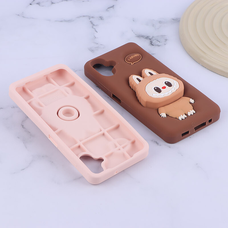 قاب سیلیکونی سامسونگ Galaxy A06 پاپ سوکت دار طرح Labubu