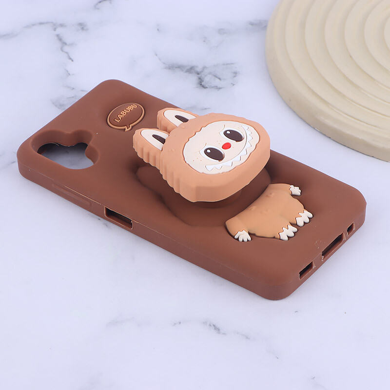 قاب سیلیکونی سامسونگ Galaxy A06 پاپ سوکت دار طرح Labubu