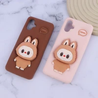 قاب سیلیکونی سامسونگ Galaxy A06 پاپ سوکت دار طرح Labubu