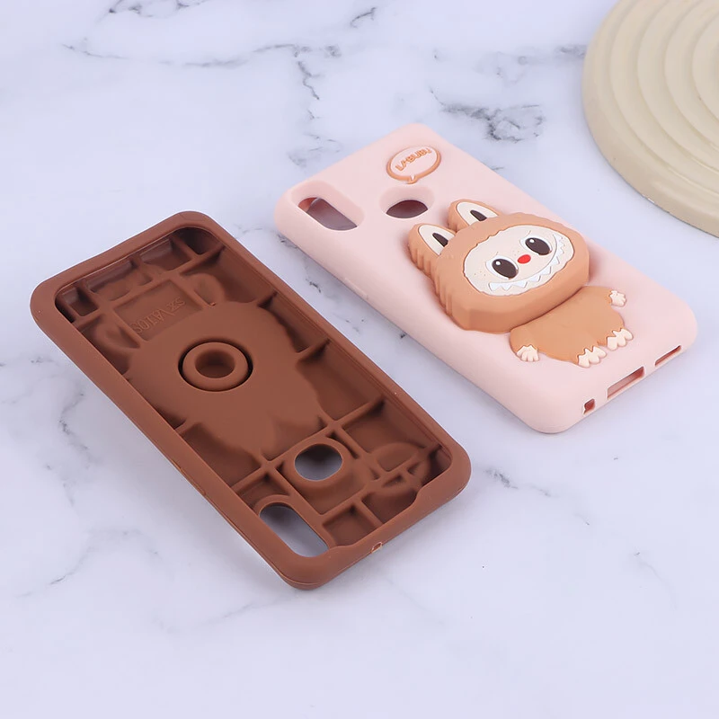 قاب سیلیکونی سامسونگ Galaxy A10s پاپ سوکت دار طرح Labubu