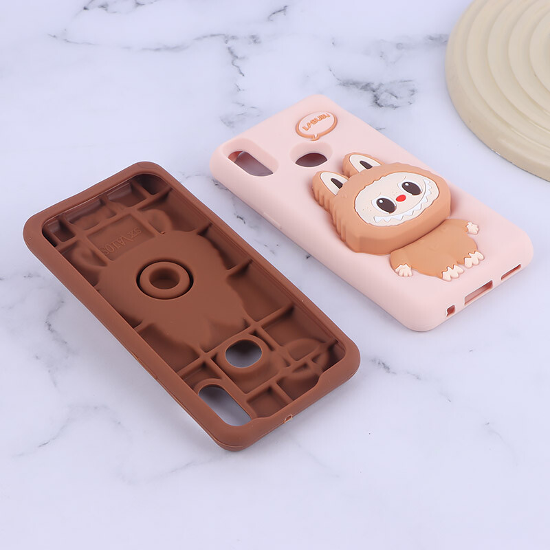 قاب سیلیکونی سامسونگ Galaxy A10s پاپ سوکت دار طرح Labubu