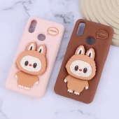 قاب سیلیکونی سامسونگ Galaxy A10s پاپ سوکت دار طرح Labubu