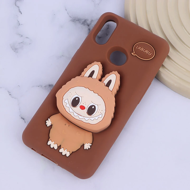 قاب سیلیکونی سامسونگ Galaxy A10s پاپ سوکت دار طرح Labubu