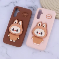 قاب سیلیکونی سامسونگ Galaxy A14 4G / A14 5G پاپ سوکت دار طرح Labubu