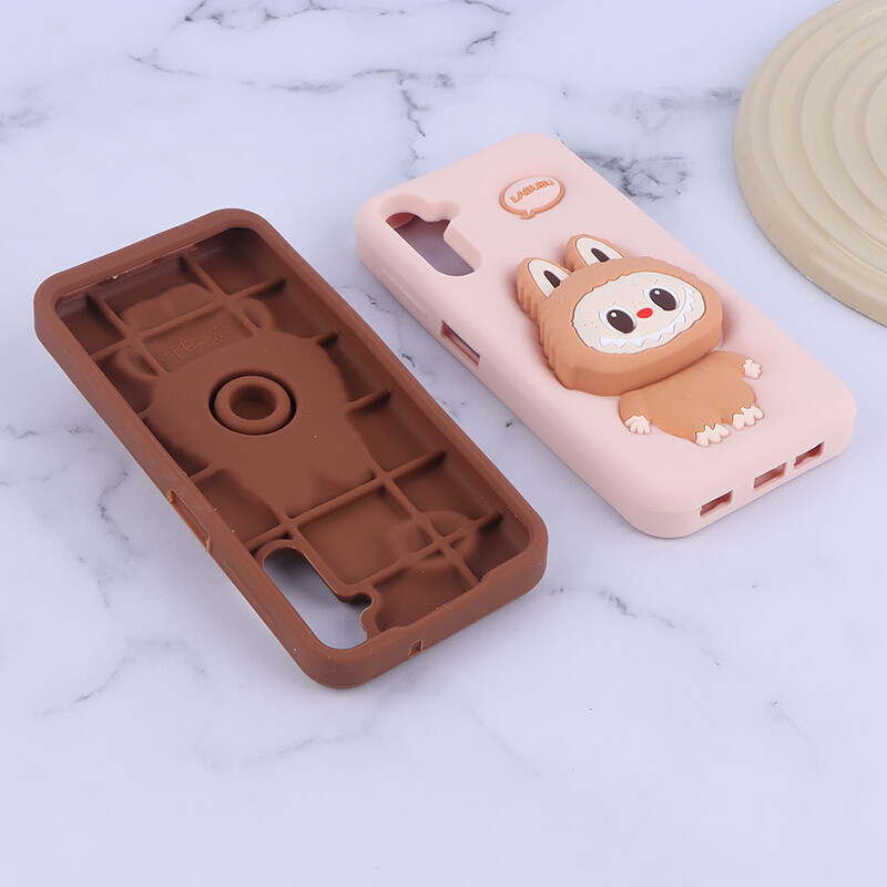 قاب سیلیکونی سامسونگ Galaxy A14 4G / A14 5G پاپ سوکت دار طرح Labubu