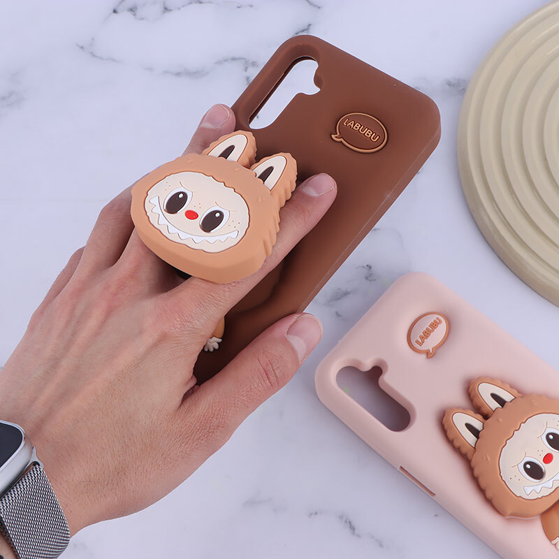 قاب سیلیکونی سامسونگ Galaxy A14 4G / A14 5G پاپ سوکت دار طرح Labubu