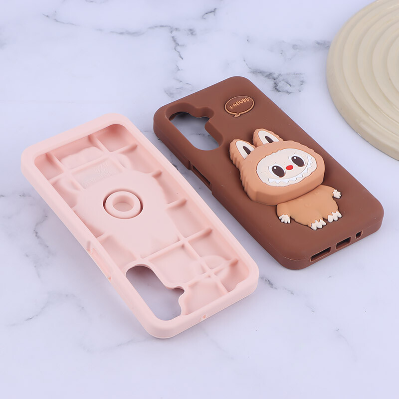 قاب سیلیکونی سامسونگ Galaxy A16 4G / A16 5G پاپ سوکت دار طرح Labubu