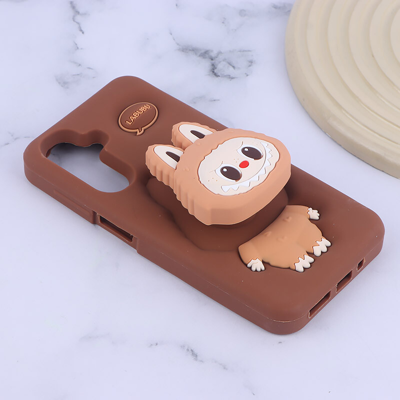قاب سیلیکونی سامسونگ Galaxy A16 4G / A16 5G پاپ سوکت دار طرح Labubu
