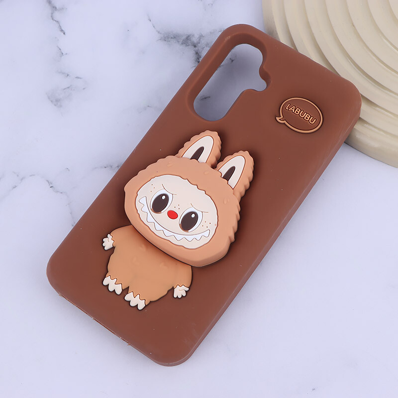 قاب سیلیکونی سامسونگ Galaxy A16 4G / A16 5G پاپ سوکت دار طرح Labubu