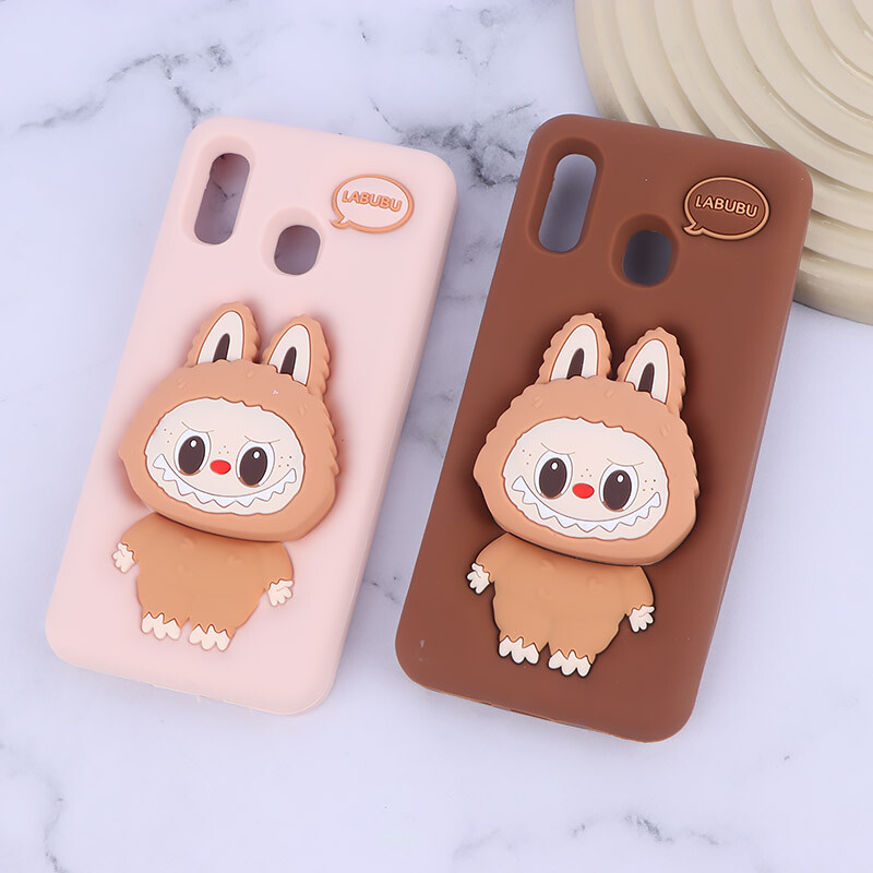 قاب سیلیکونی سامسونگ Galaxy A20 / A30 پاپ سوکت دار طرح Labubu