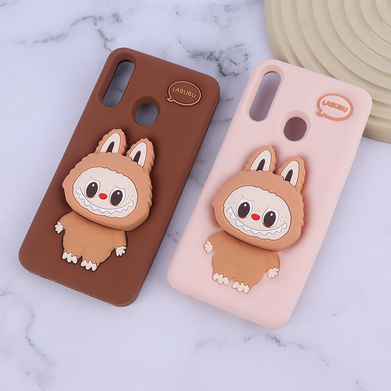 قاب سیلیکونی سامسونگ Galaxy A20s پاپ سوکت دار طرح Labubu