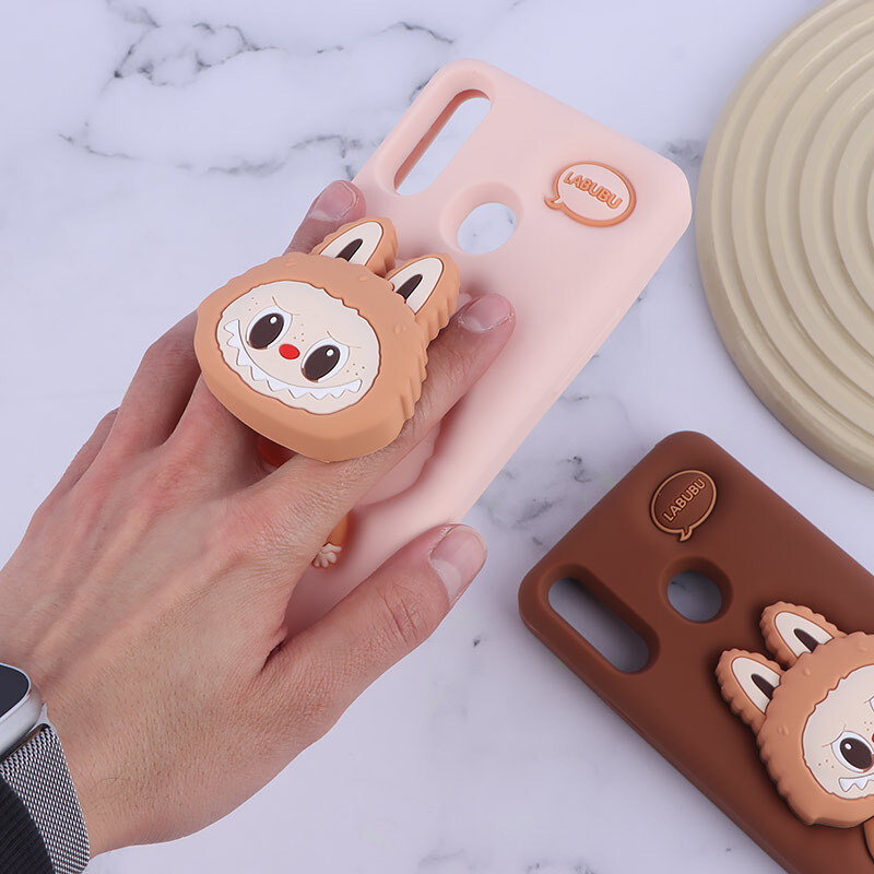 قاب سیلیکونی سامسونگ Galaxy A20s پاپ سوکت دار طرح Labubu