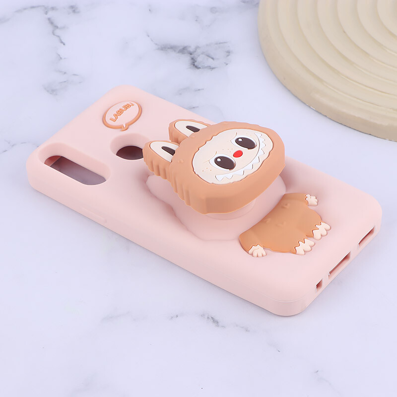 قاب سیلیکونی سامسونگ Galaxy A20s پاپ سوکت دار طرح Labubu