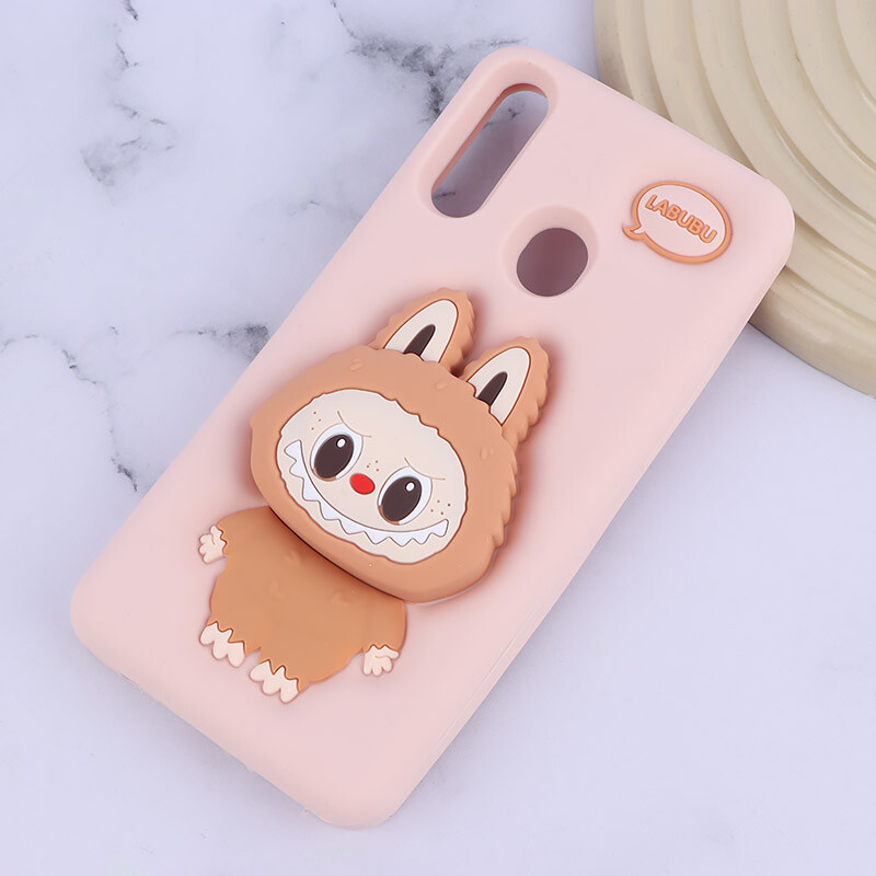قاب سیلیکونی سامسونگ Galaxy A20s پاپ سوکت دار طرح Labubu