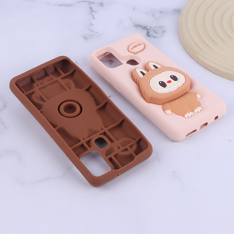 قاب سیلیکونی سامسونگ Galaxy A21s پاپ سوکت دار طرح Labubu