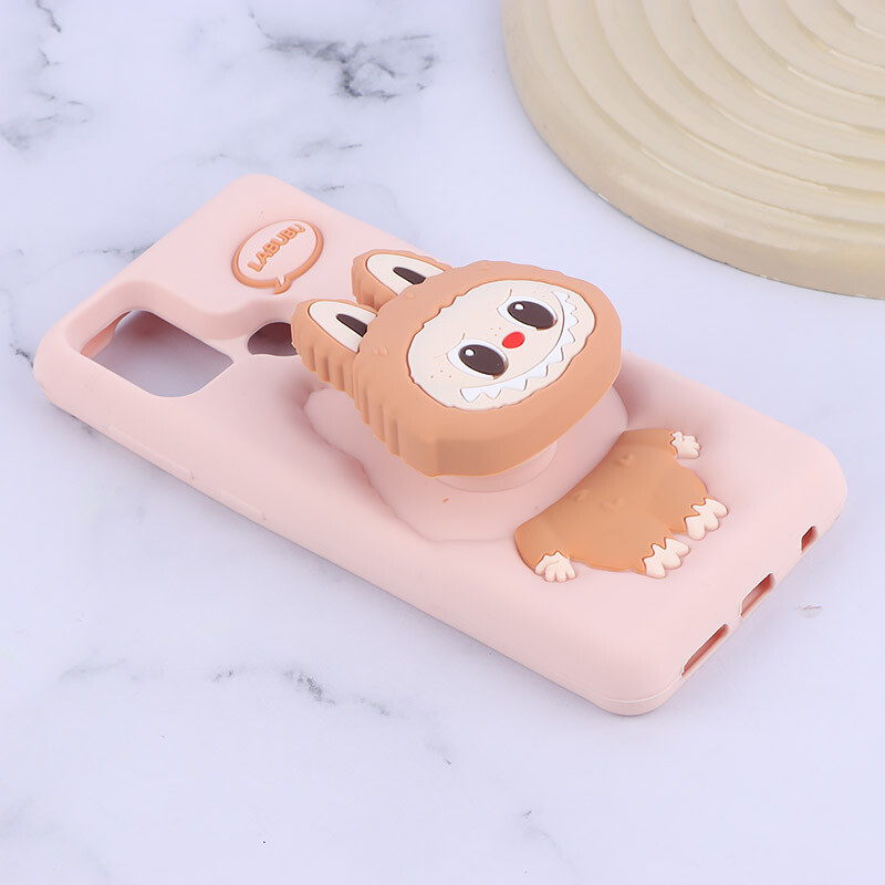 قاب سیلیکونی سامسونگ Galaxy A21s پاپ سوکت دار طرح Labubu