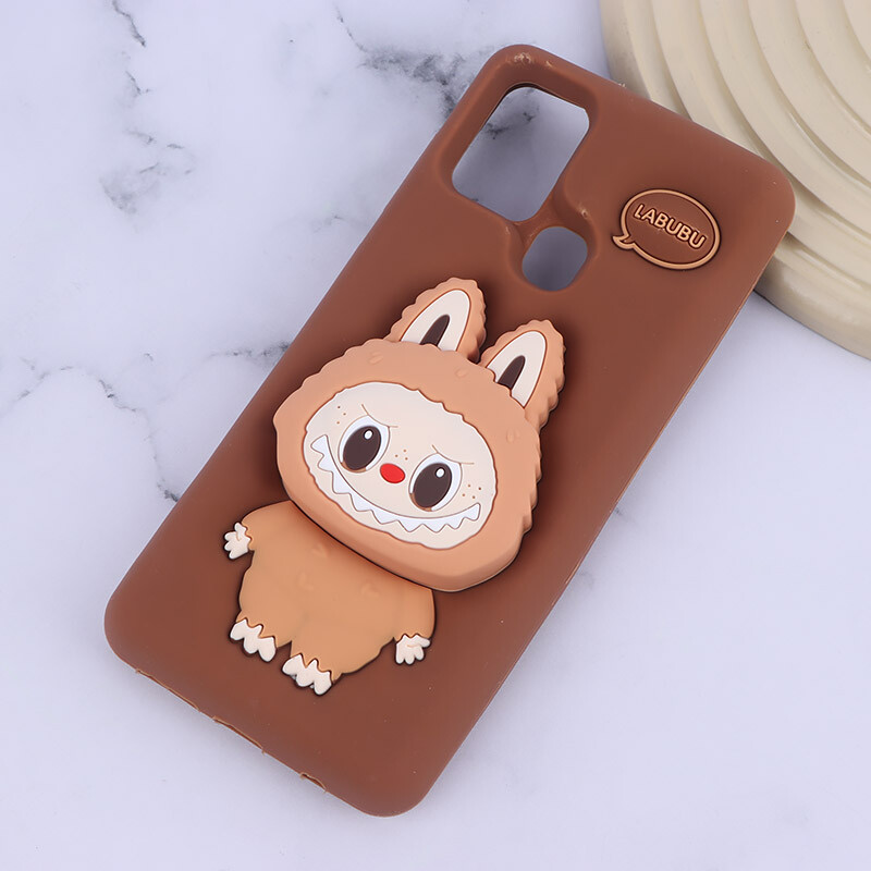 قاب سیلیکونی سامسونگ Galaxy A21s پاپ سوکت دار طرح Labubu