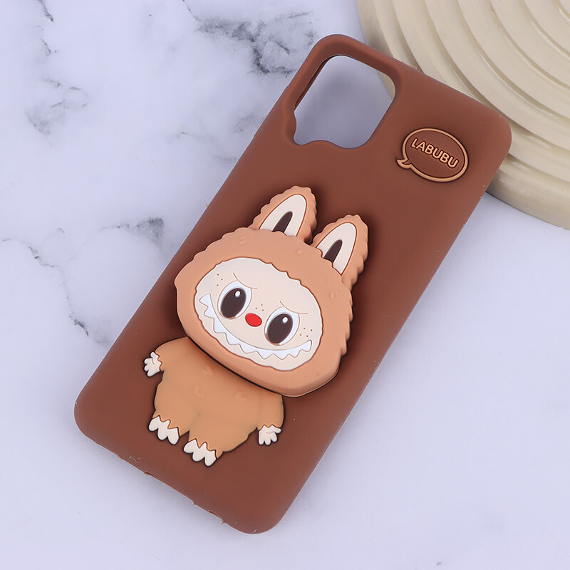 قاب سیلیکونی سامسونگ Galaxy A22 4G / M22 / M32 4G پاپ سوکت دار طرح Labubu