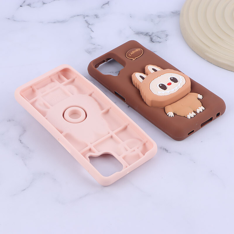 قاب سیلیکونی سامسونگ Galaxy A22 4G / M22 / M32 4G پاپ سوکت دار طرح Labubu