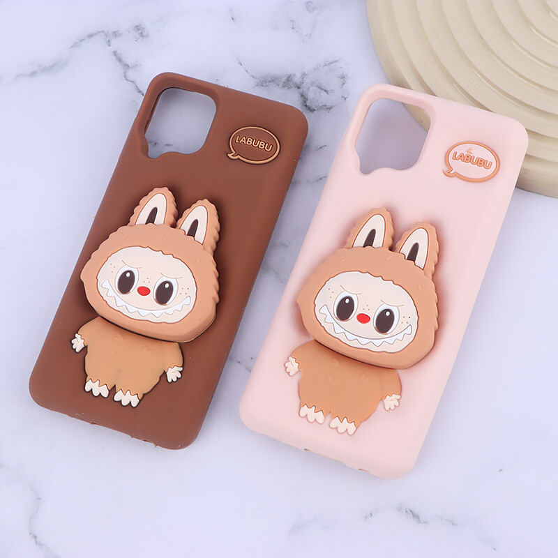 قاب سیلیکونی سامسونگ Galaxy A22 4G / M22 / M32 4G پاپ سوکت دار طرح Labubu