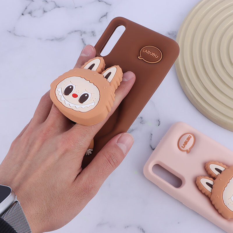 قاب سیلیکونی سامسونگ Galaxy A30s / A50 / A50s پاپ سوکت دار طرح Labubu