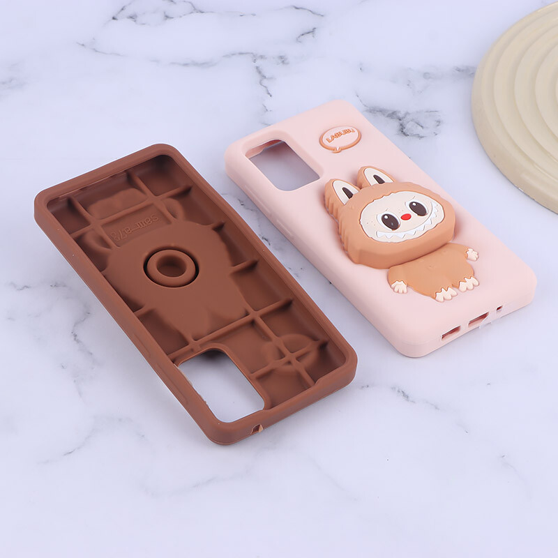 قاب سیلیکونی سامسونگ Galaxy A73 پاپ سوکت دار طرح Labubu