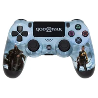 دسته بازی بی سیم SONY PlayStation 4 DualShock 4 High Copy طرح God of War کد 11