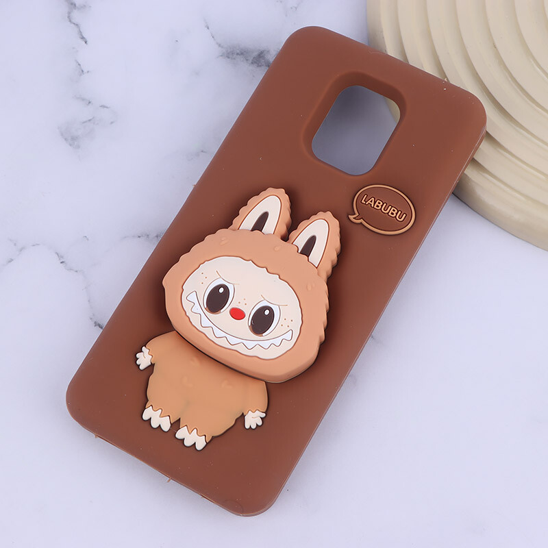 قاب سیلیکونی شیائومی Redmi Note 9s / Note 9 Pro / Note 10 Lite پاپ سوکت دار طرح Labubu