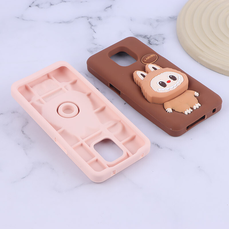 قاب سیلیکونی شیائومی Redmi Note 9s / Note 9 Pro / Note 10 Lite پاپ سوکت دار طرح Labubu