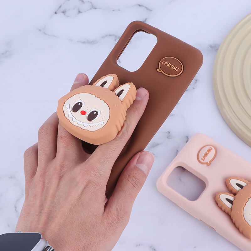 قاب سیلیکونی شیائومی Redmi Note 10 4G / 10s پاپ سوکت دار طرح Labubu