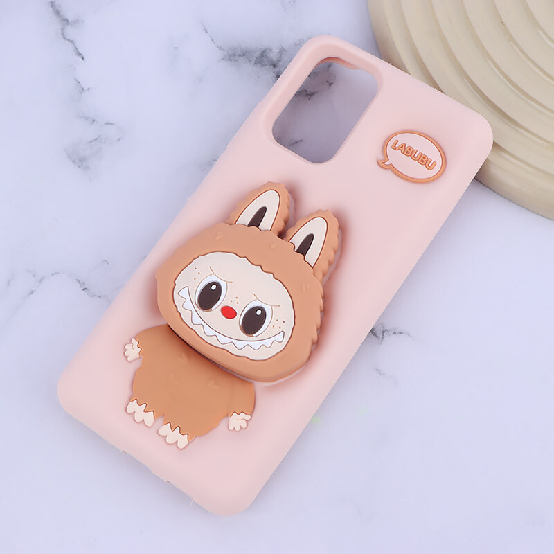 قاب سیلیکونی شیائومی Redmi Note 10 4G / 10s پاپ سوکت دار طرح Labubu