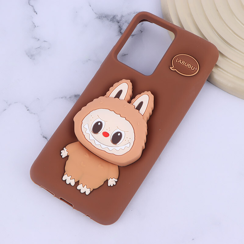 قاب سیلیکونی شیائومی Redmi Note 12 4G پاپ سوکت دار طرح Labubu