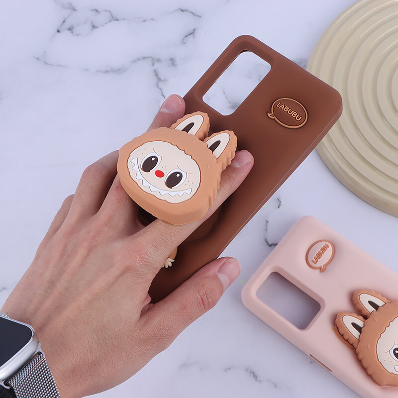 قاب سیلیکونی شیائومی Redmi Note 12 Pro 4G پاپ سوکت دار طرح Labubu