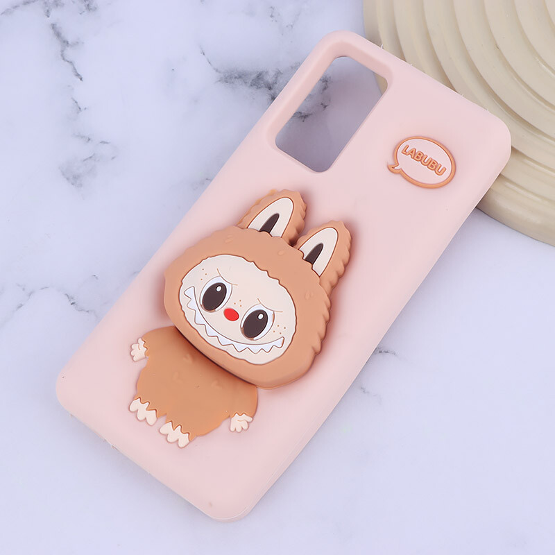 قاب سیلیکونی شیائومی Redmi Note 12 Pro 4G پاپ سوکت دار طرح Labubu