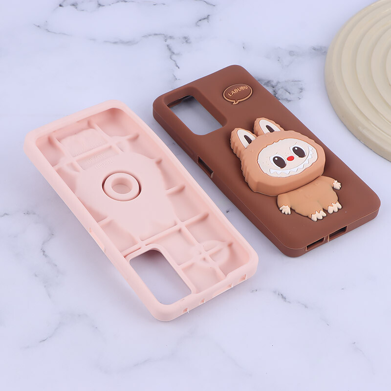 قاب سیلیکونی شیائومی Redmi Note 12 Pro 4G پاپ سوکت دار طرح Labubu